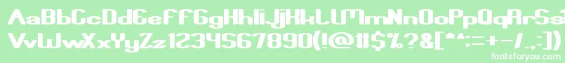 FunRaiser Font – White Fonts on Green Background