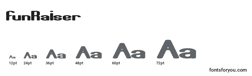 FunRaiser font sizes