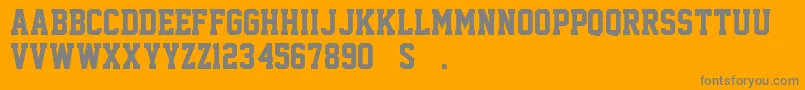 SuperstarM54 Font – Gray Fonts on Orange Background