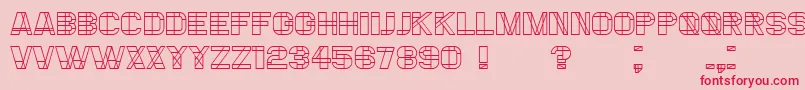 Essere Font – Red Fonts on Pink Background