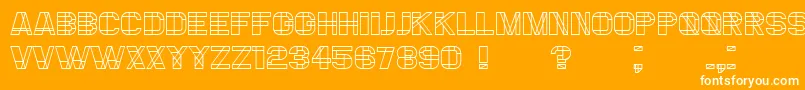 Essere Font – White Fonts on Orange Background