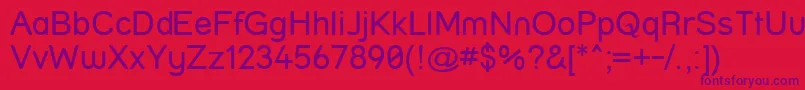 StreetPlain Font – Purple Fonts on Red Background