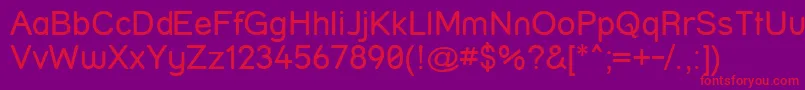 StreetPlain Font – Red Fonts on Purple Background