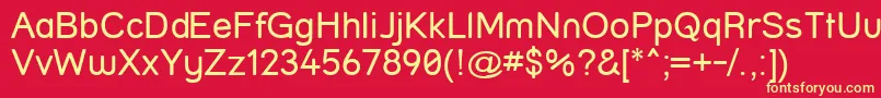 StreetPlain Font – Yellow Fonts on Red Background