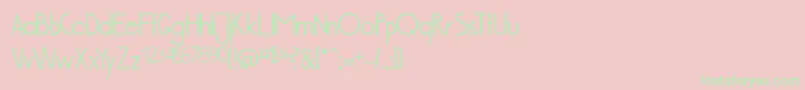 Bus201PortugalMuenchen Font – Green Fonts on Pink Background