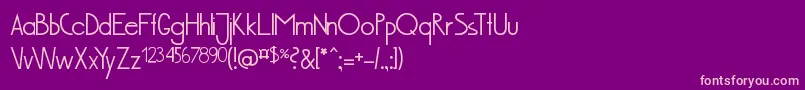 Bus201PortugalMuenchen Font – Pink Fonts on Purple Background