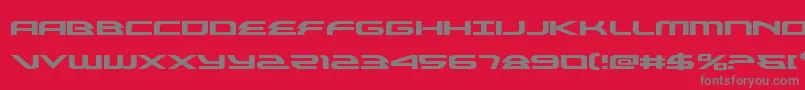 フォントAlexisv3expand – 赤い背景に灰色の文字