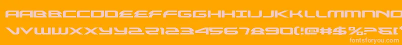 フォントAlexisv3expand – オレンジの背景にピンクのフォント