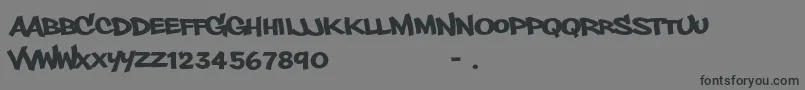 PhillysansRegular-Schriftart – Schwarze Schriften auf grauem Hintergrund