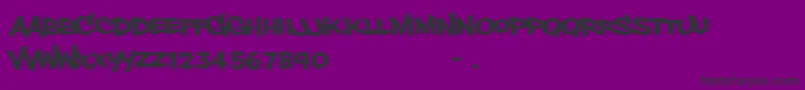 PhillysansRegular Font – Black Fonts on Purple Background