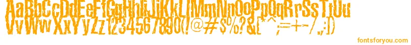 TerroramaChiseled Font – Orange Fonts
