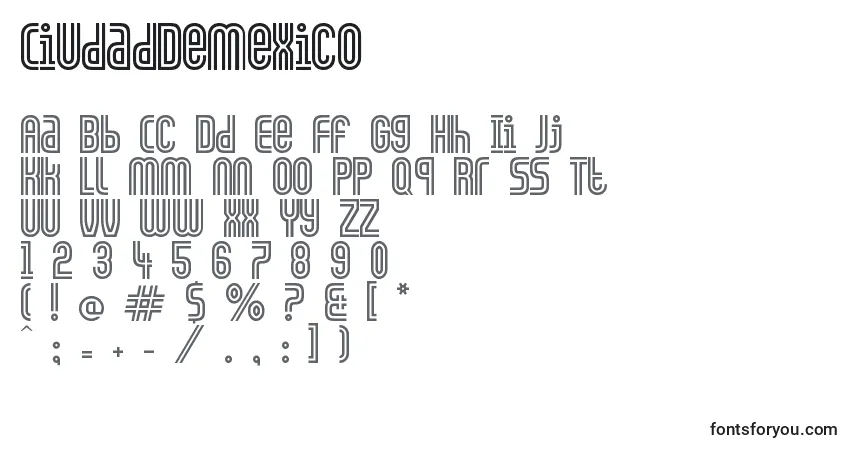 CiudadDeMexico Font – alphabet, numbers, special characters