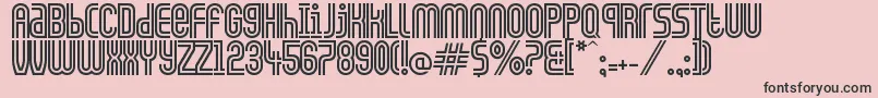 CiudadDeMexico Font – Black Fonts on Pink Background