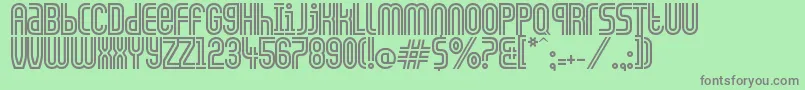CiudadDeMexico Font – Gray Fonts on Green Background