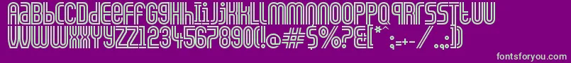 CiudadDeMexico Font – Green Fonts on Purple Background