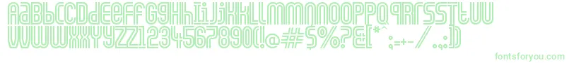 CiudadDeMexico Font – Green Fonts on White Background