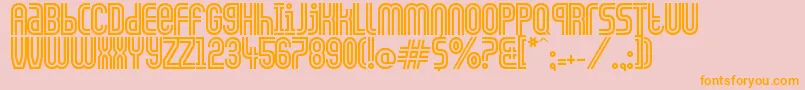 CiudadDeMexico Font – Orange Fonts on Pink Background