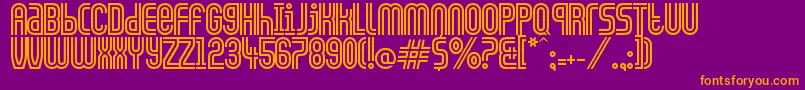 CiudadDeMexico Font – Orange Fonts on Purple Background