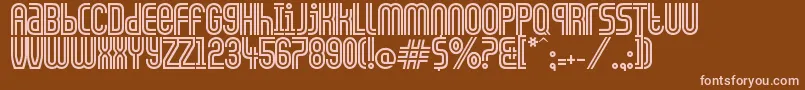 CiudadDeMexico Font – Pink Fonts on Brown Background