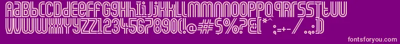 CiudadDeMexico Font – Pink Fonts on Purple Background