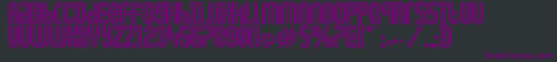 CiudadDeMexico Font – Purple Fonts on Black Background