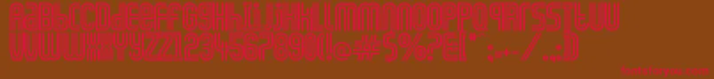 CiudadDeMexico Font – Red Fonts on Brown Background