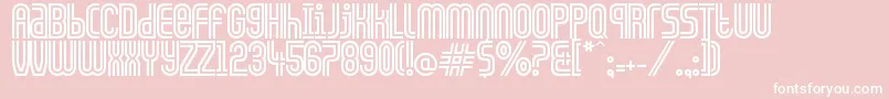 CiudadDeMexico Font – White Fonts on Pink Background