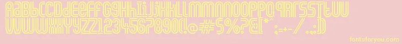 CiudadDeMexico Font – Yellow Fonts on Pink Background