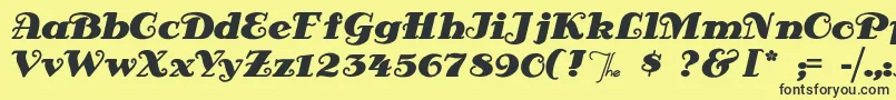 Antsypants Font – Black Fonts on Yellow Background