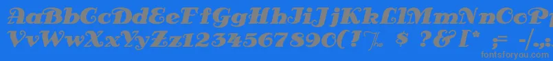 Antsypants Font – Gray Fonts on Blue Background