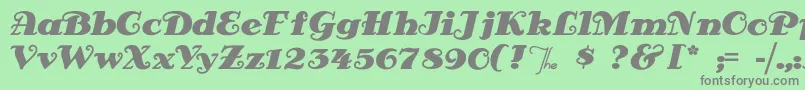 Antsypants Font – Gray Fonts on Green Background