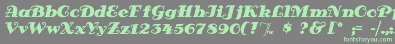 Antsypants Font – Green Fonts on Gray Background