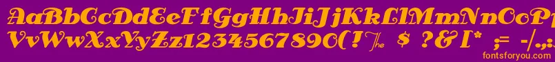 Antsypants Font – Orange Fonts on Purple Background