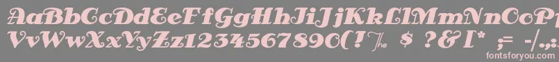 Antsypants Font – Pink Fonts on Gray Background