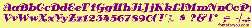 Antsypants Font – Purple Fonts on Yellow Background