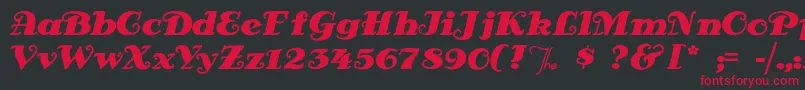 Antsypants Font – Red Fonts on Black Background