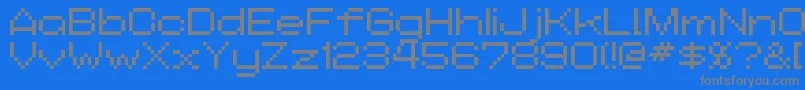 Addwbitmap09 Font – Gray Fonts on Blue Background