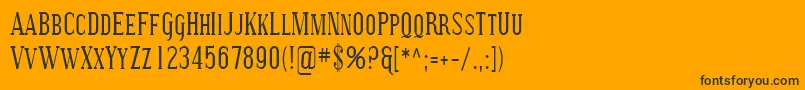 Sfcovingtonsccond Font – Black Fonts on Orange Background