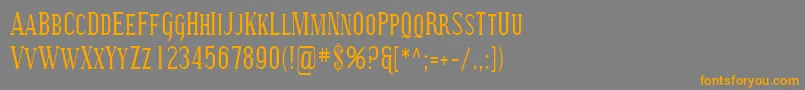 Sfcovingtonsccond Font – Orange Fonts on Gray Background