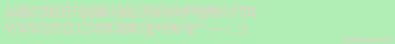 Sfcovingtonsccond Font – Pink Fonts on Green Background