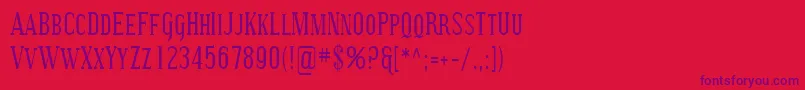 Sfcovingtonsccond Font – Purple Fonts on Red Background