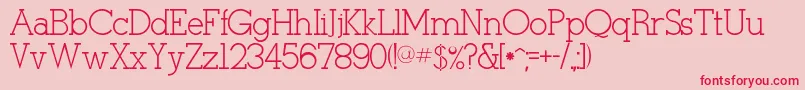 Pcgoodie Font – Red Fonts on Pink Background