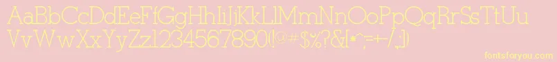 Pcgoodie Font – Yellow Fonts on Pink Background