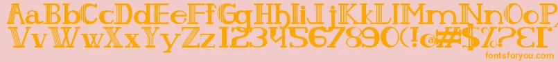 PeixesESubpeixes Font – Orange Fonts on Pink Background