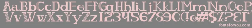 PeixesESubpeixes Font – Pink Fonts on Gray Background