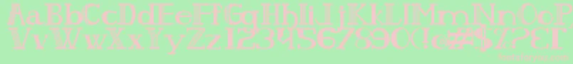 PeixesESubpeixes Font – Pink Fonts on Green Background