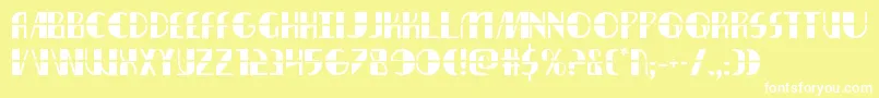 Nathanbrazillaser Font – White Fonts on Yellow Background