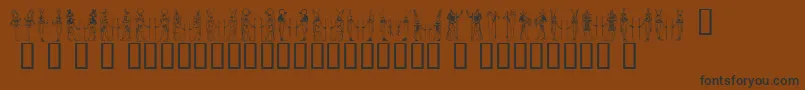 More about Deities Font Deities Font – Black Fonts on Brown Background