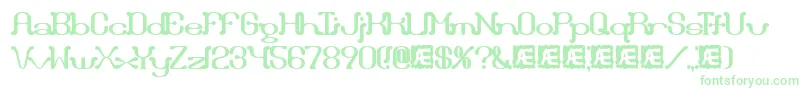 Draggleo Font – Green Fonts on White Background