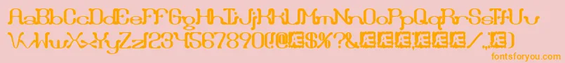 More about Draggleo Font Draggleo Font – Orange Fonts on Pink Background